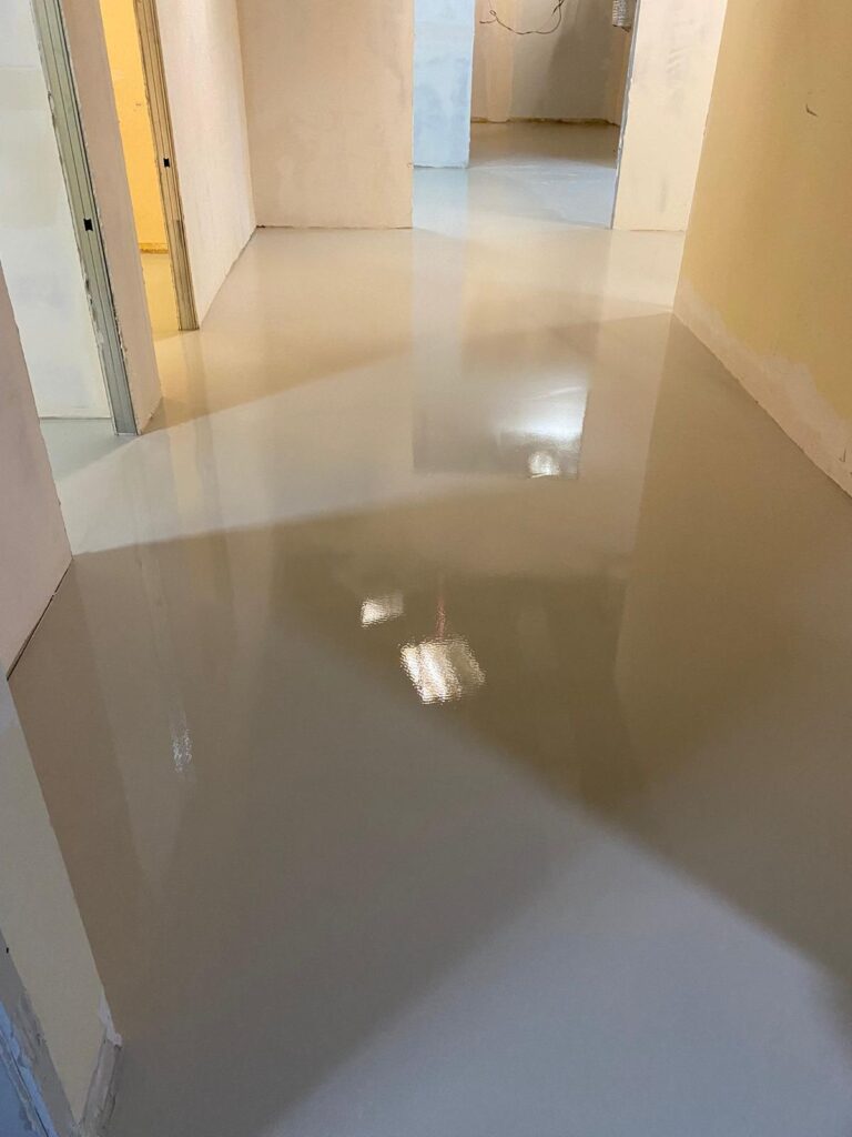 Self leveling zemin tesviye şapı Dizayn pvc zemin