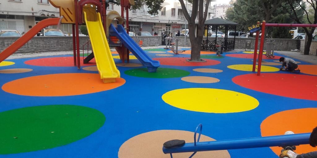 EPDM tartan floor covering